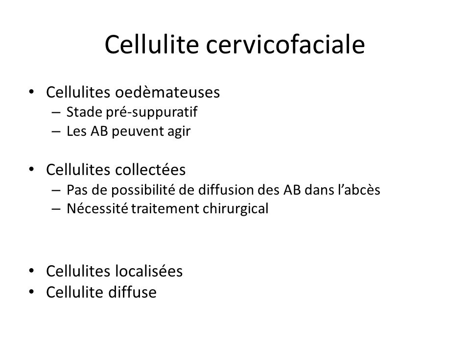 Cellulite cervicofaciale