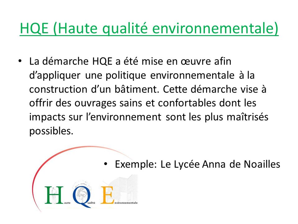 HQE (Haute qualité environnementale)