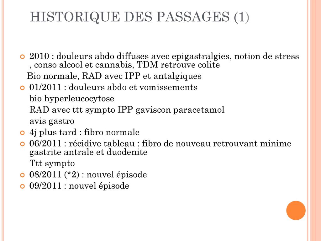 HISTORIQUE DES PASSAGES (1)