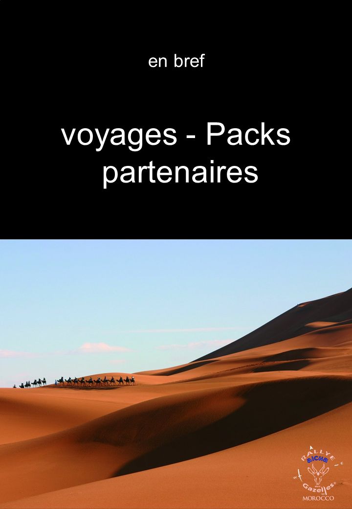 en bref voyages - Packs partenaires