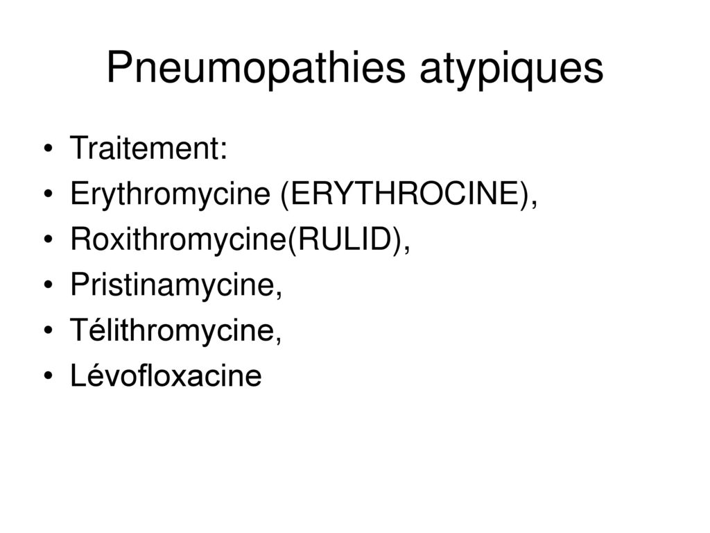 Pneumopathies atypiques
