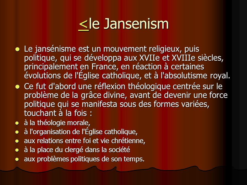 <le Jansenism