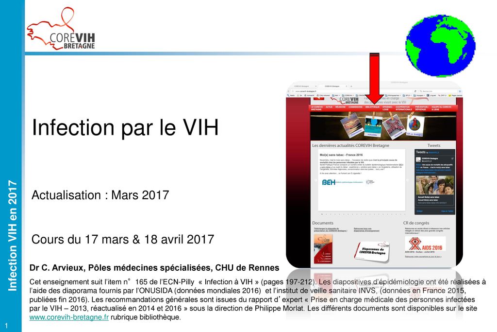 Infection Par Le Vih Actualisation Mars Ppt T L Charger