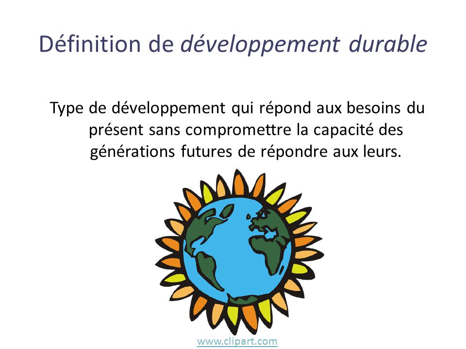 Définition de développement durable