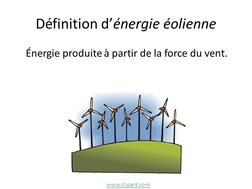 Définition d’énergie éolienne