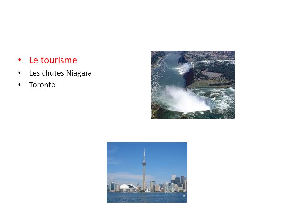 Le tourisme Les chutes Niagara Toronto
