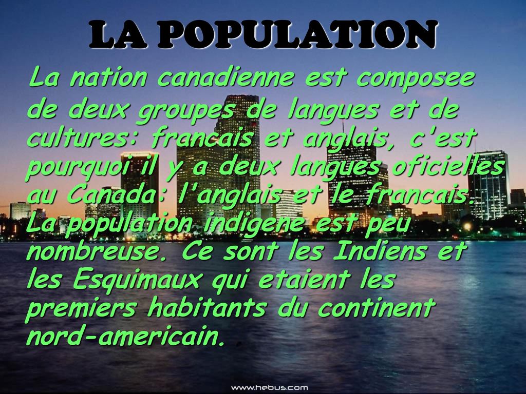 LA POPULATION