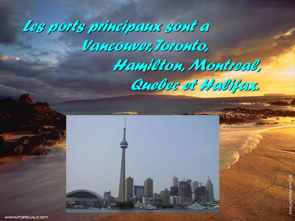 Vancouver, Toronto, Hamilton, Montreal, Quebec et Halifax.