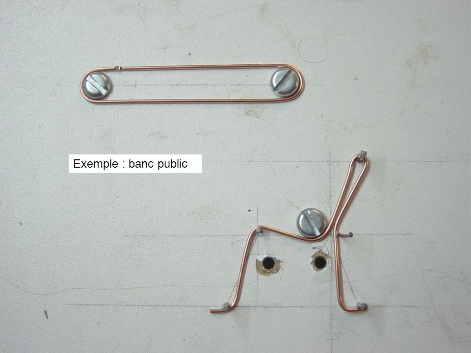 Exemple : banc public