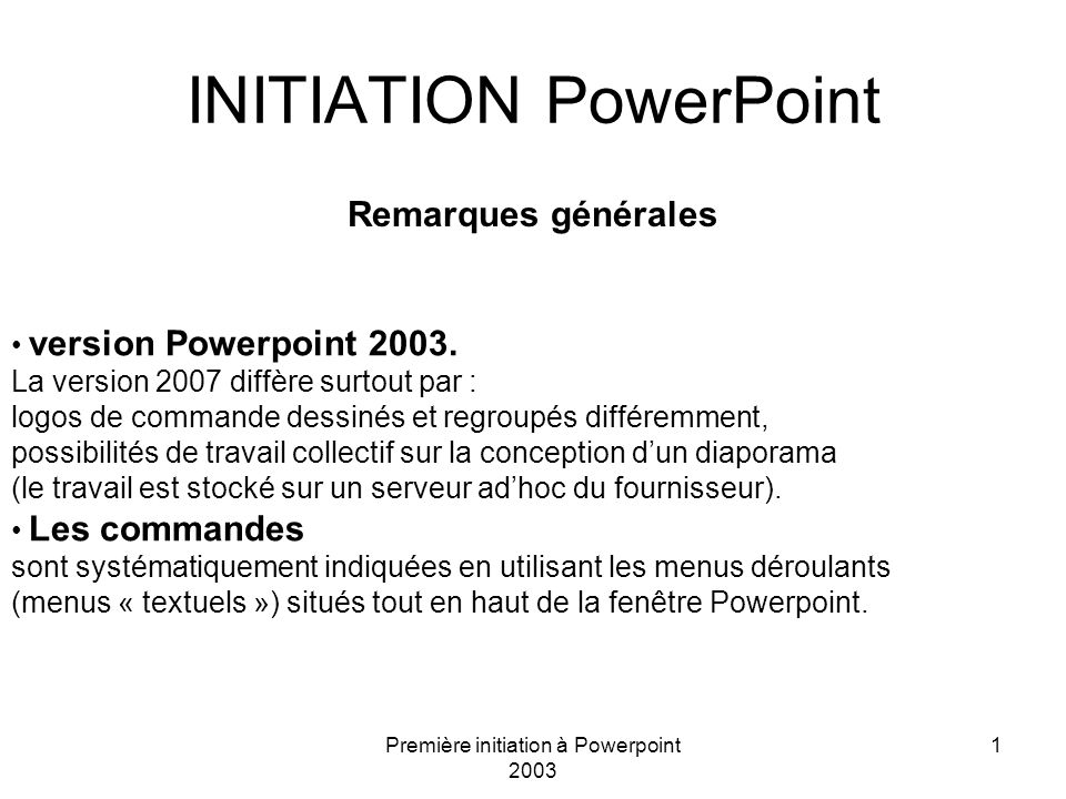 INITIATION PowerPoint