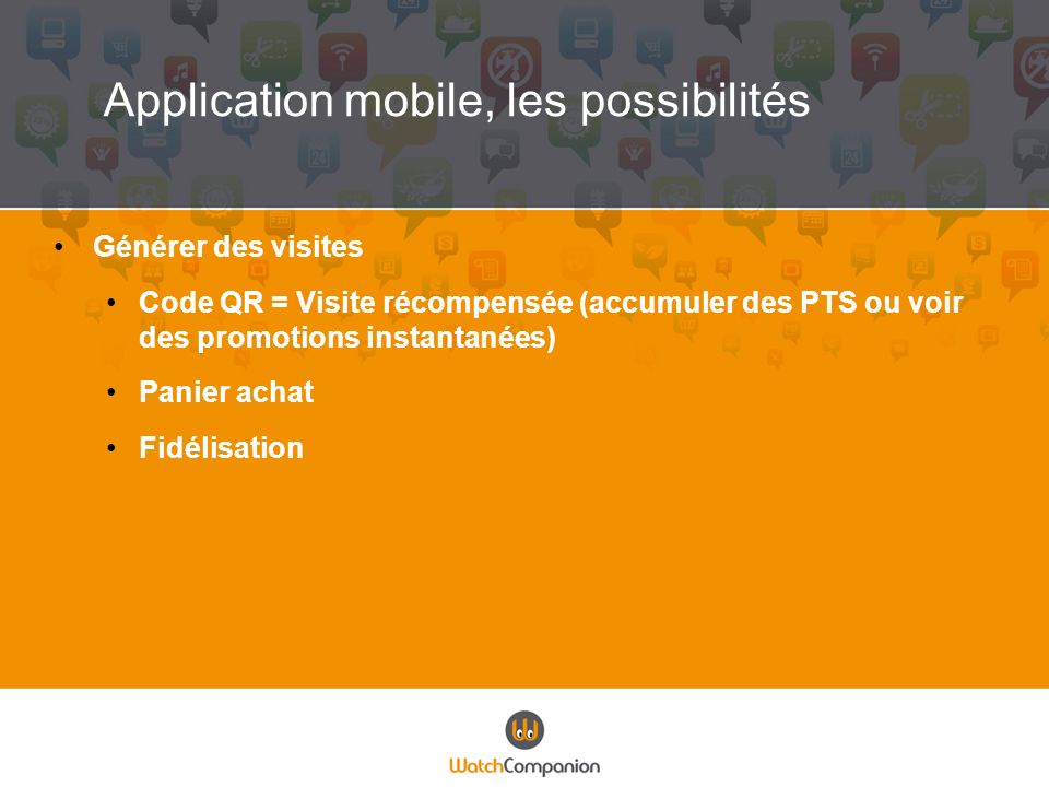 Application mobile, les possibilités