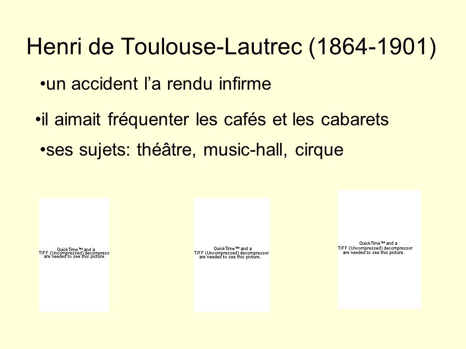 Henri de Toulouse-Lautrec ( )