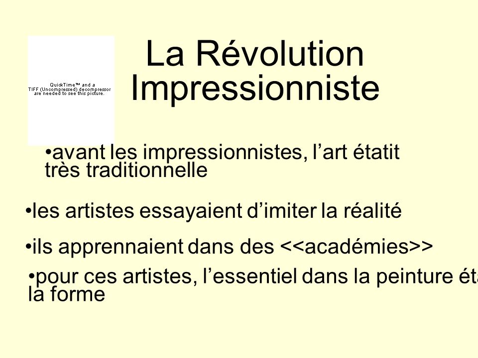 La Révolution Impressionniste