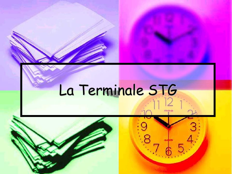 La Terminale STG