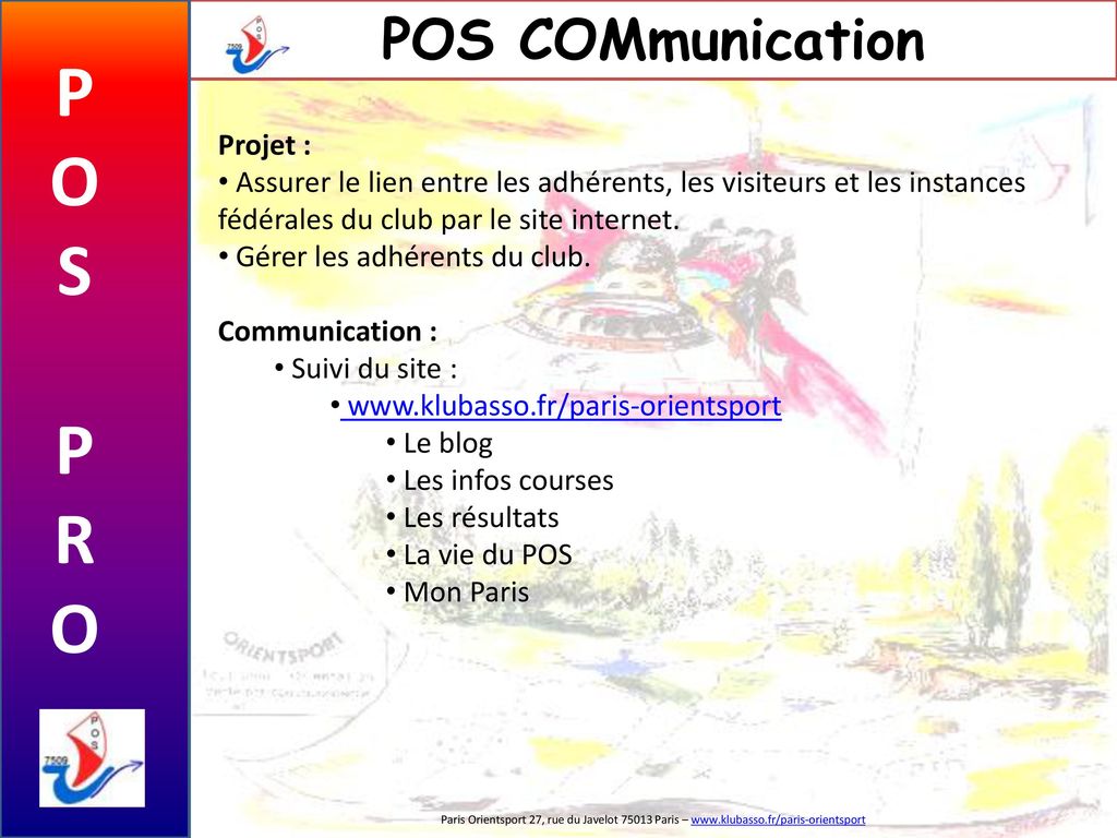 P O S R POS COMmunication Projet :