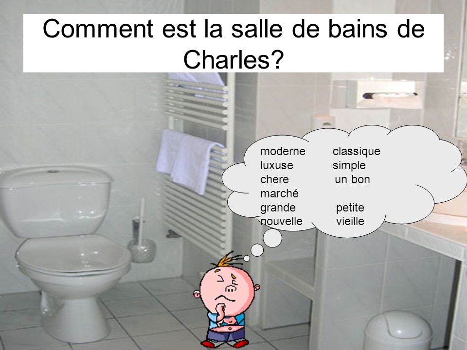 Comment est la salle de bains de Charles
