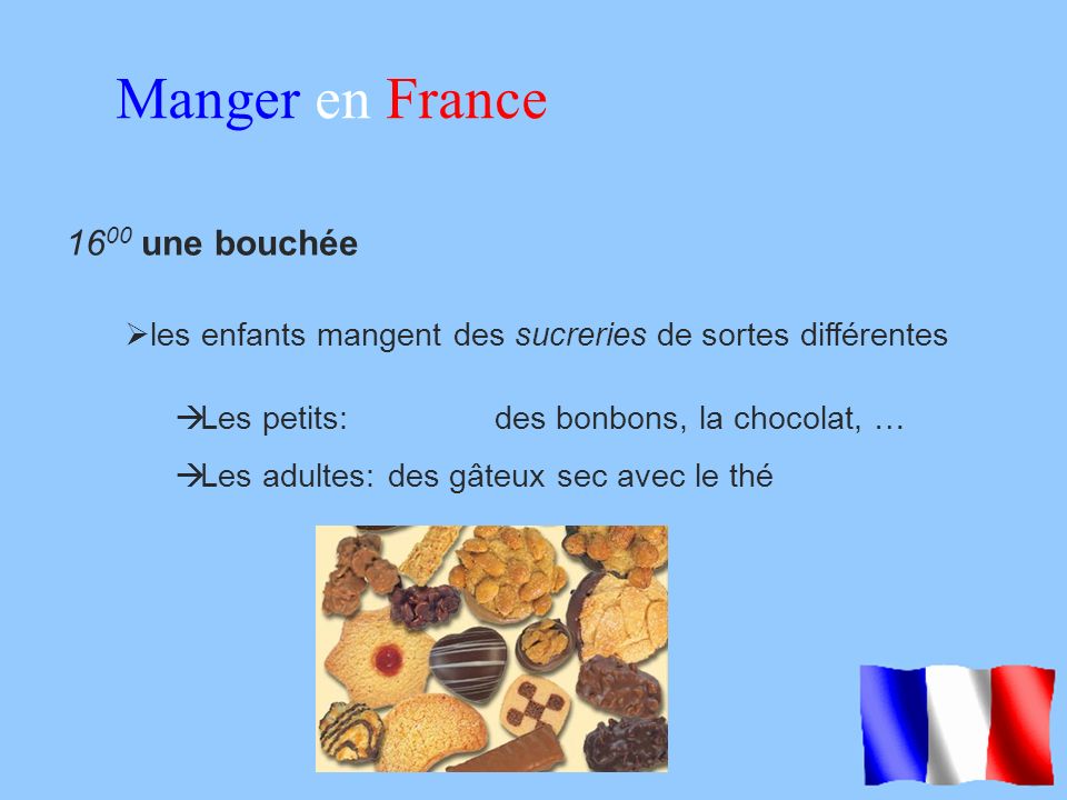 Manger en France 1600 une bouchée