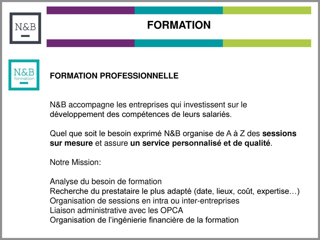 FORMATION FORMATION PROFESSIONNELLE