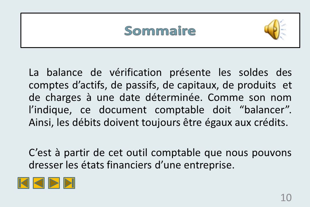 Sommaire Sommaire.