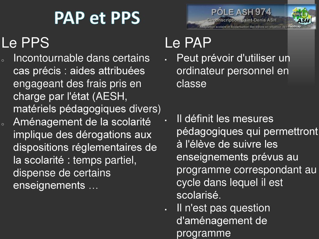 PAP et PPS Le PPS.