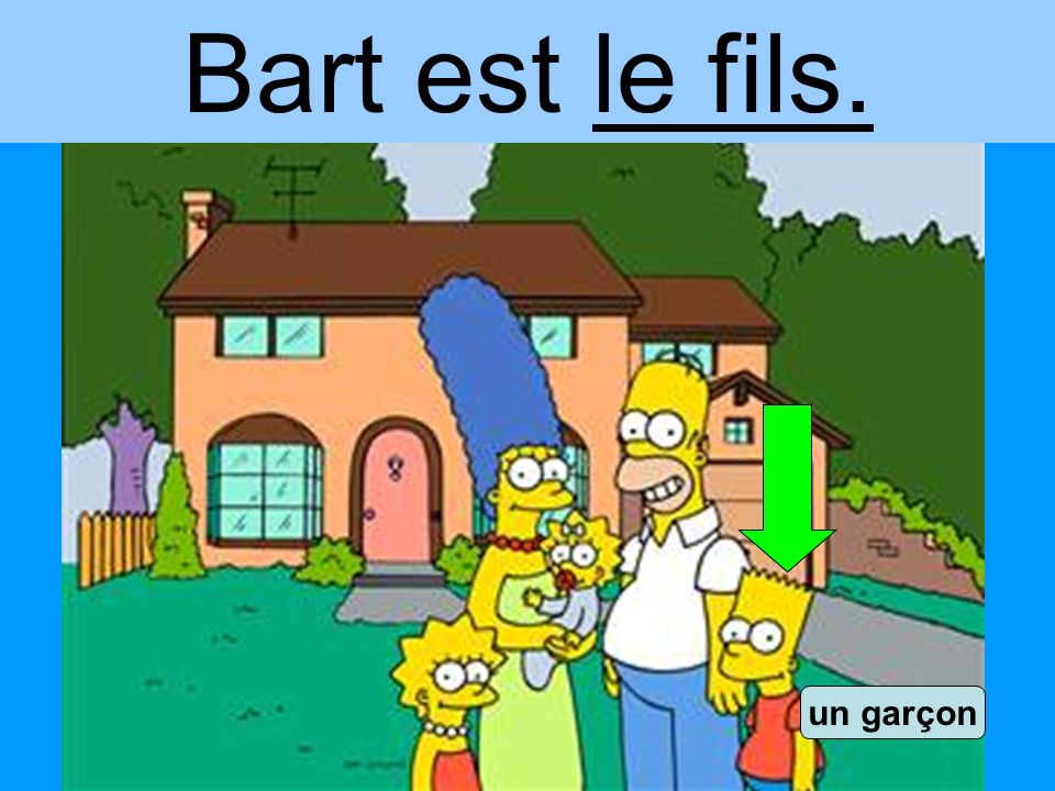 Bart est le fils. un garçon