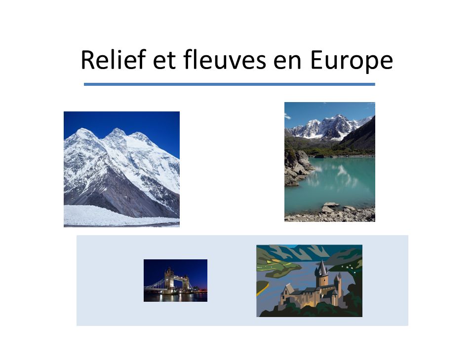 Relief et fleuves en Europe