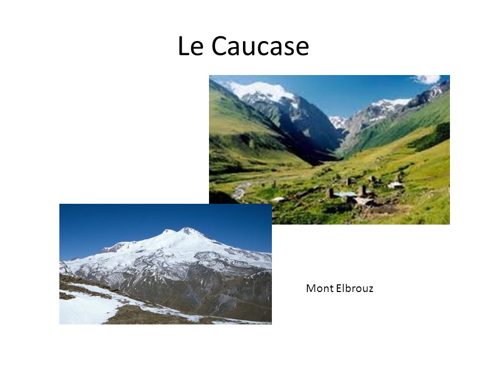 Le Caucase Mont Elbrouz
