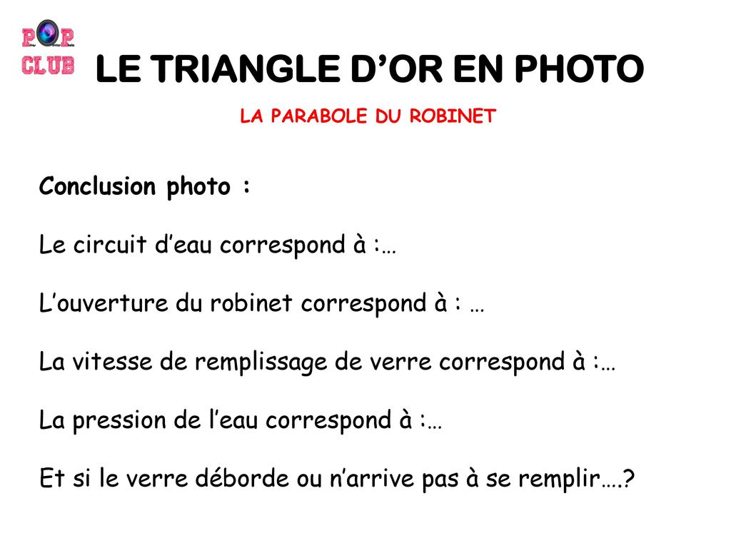 LE TRIANGLE D’OR EN PHOTO