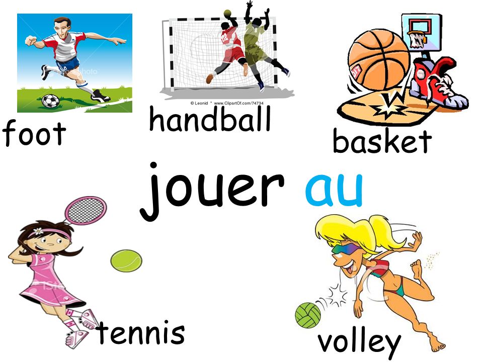 handball foot basket jouer au tennis volley