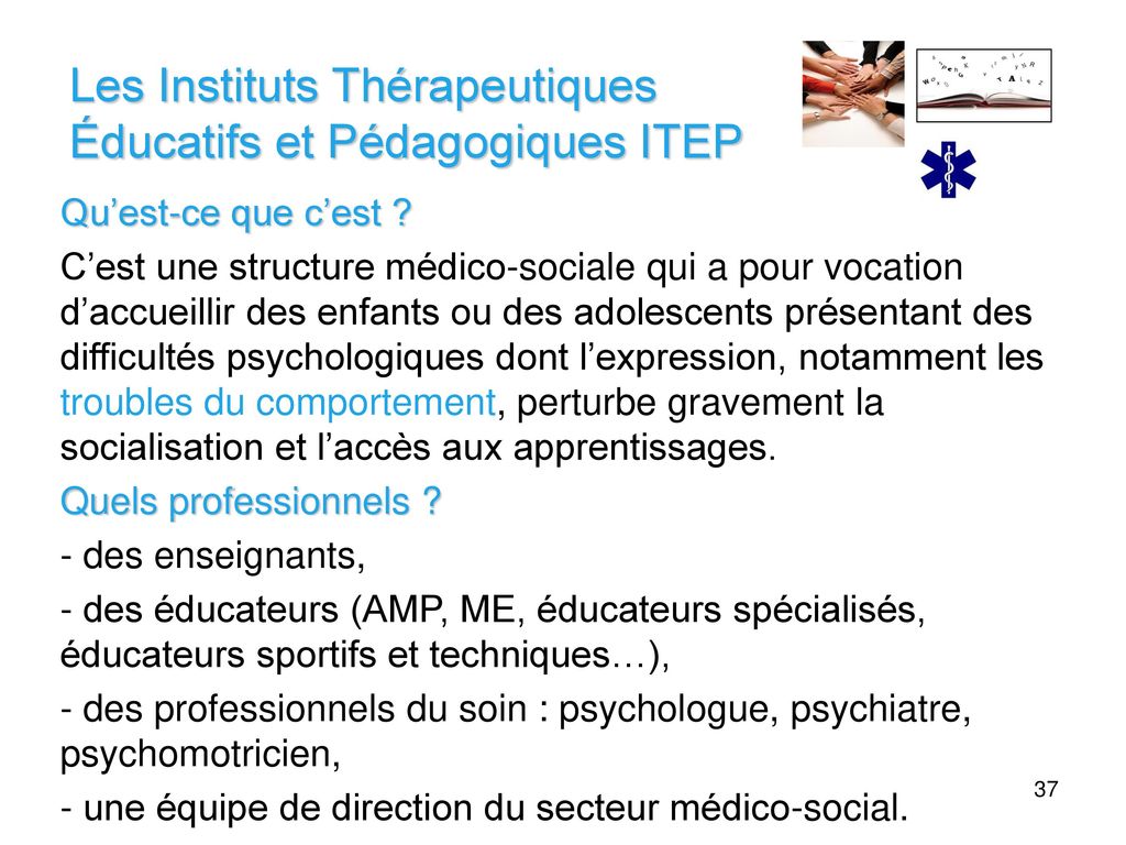 Les Instituts Thérapeutiques Éducatifs et Pédagogiques ITEP