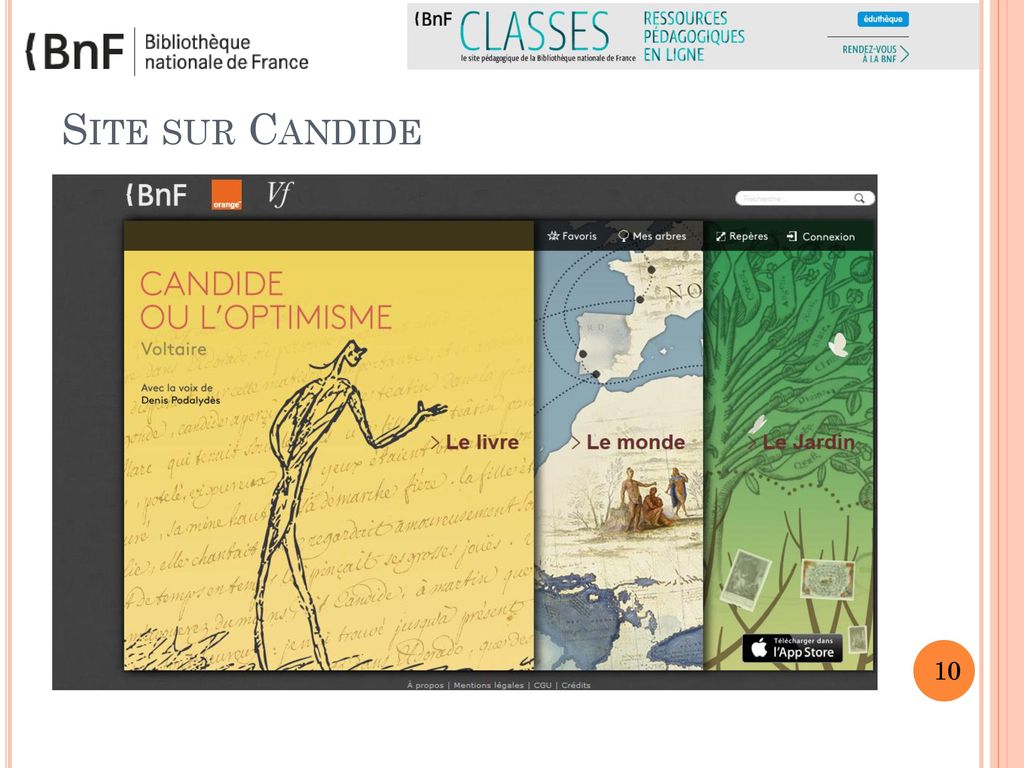 Site sur Candide