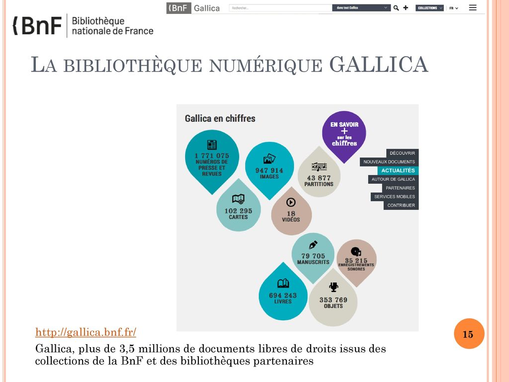 La bibliothèque numérique GALLICA