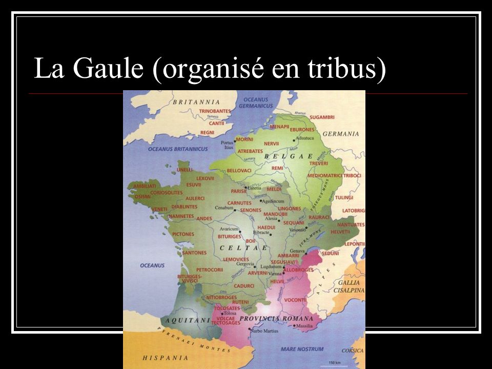 La Gaule (organisé en tribus)