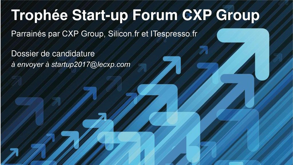 Trophée Start-up Forum CXP Group