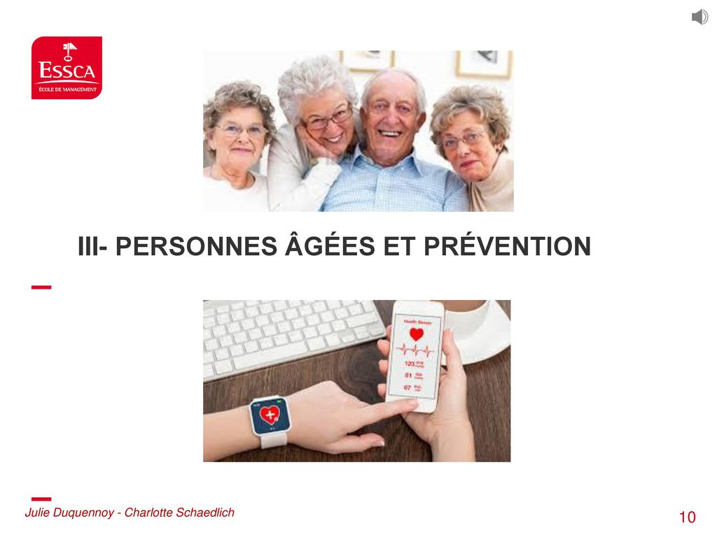 III- Personnes âgées et prévention