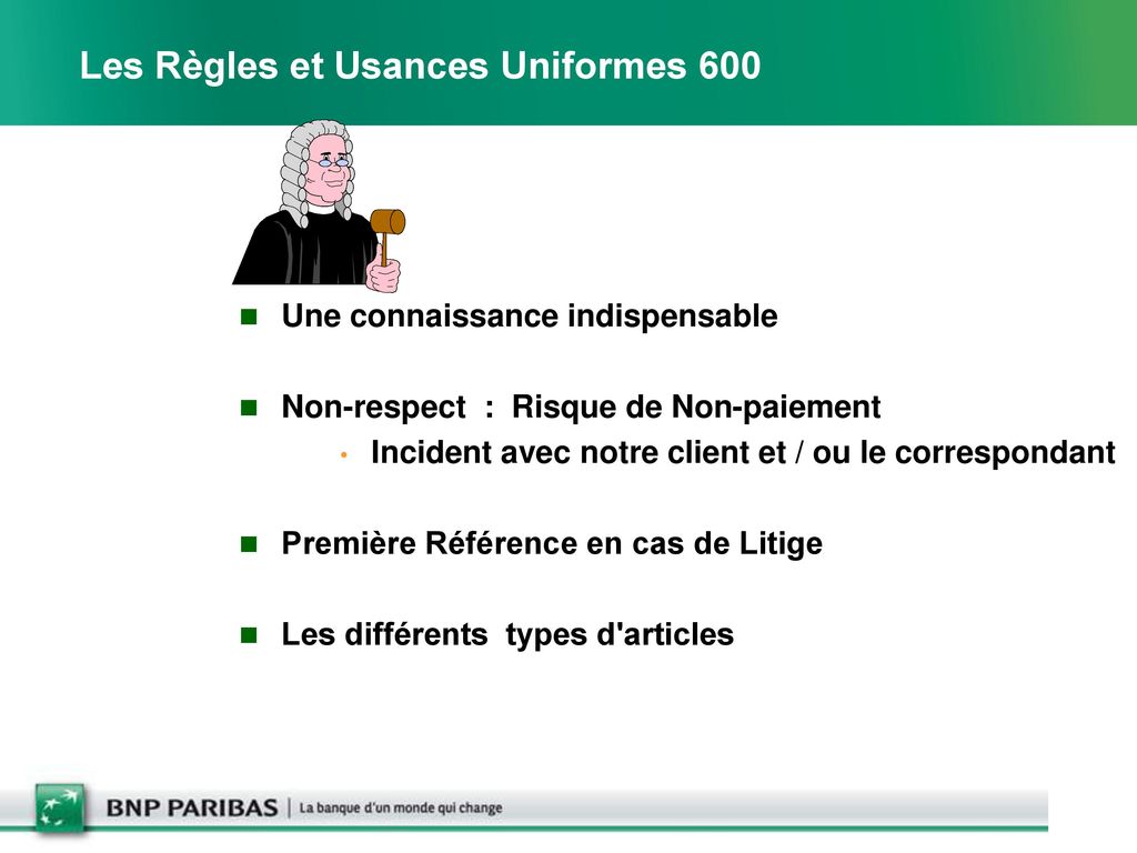 Les Règles et Usances Uniformes 600