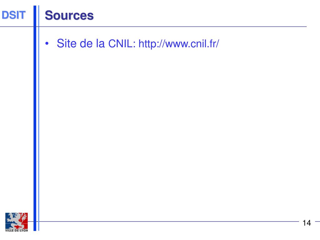 Sources Site de la CNIL: