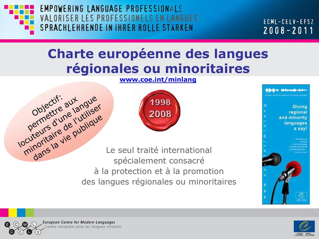 Charte européenne des langues régionales ou minoritaires www. coe