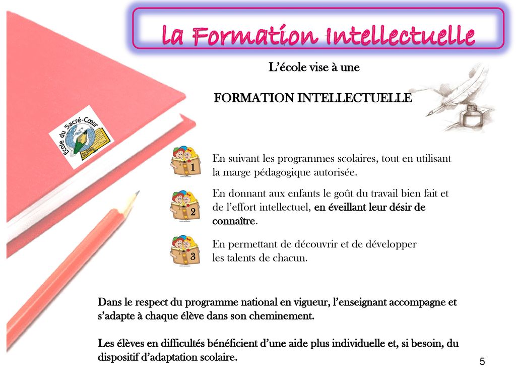 la Formation Intellectuelle FORMATION INTELLECTUELLE