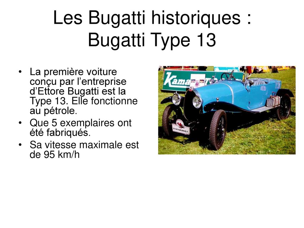 Les Bugatti historiques : Bugatti Type 13