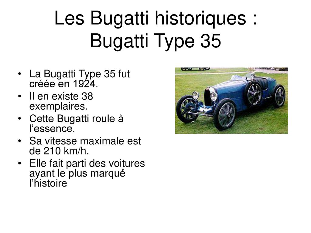 Les Bugatti historiques : Bugatti Type 35