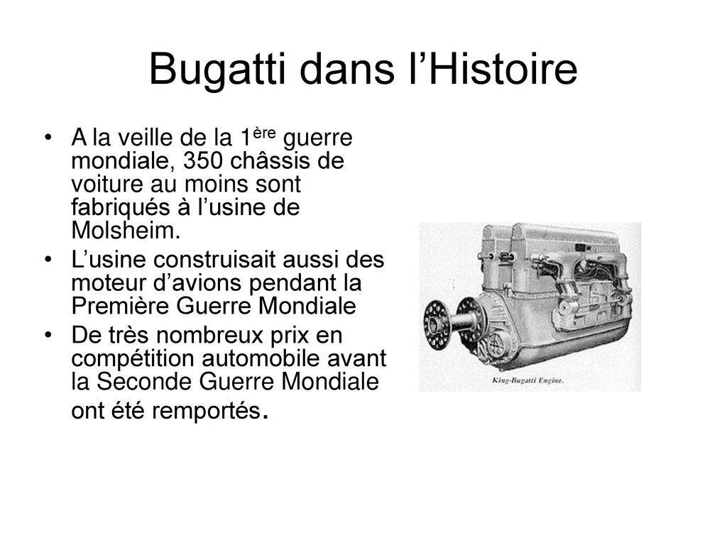 Bugatti dans l’Histoire