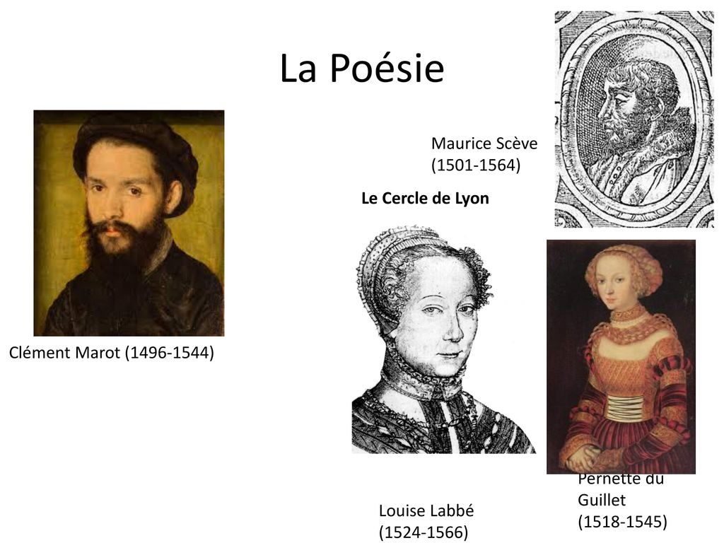 La Poésie Maurice Scève ( ) Le Cercle de Lyon