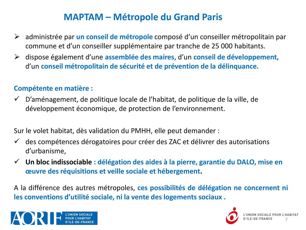MAPTAM – Métropole du Grand Paris