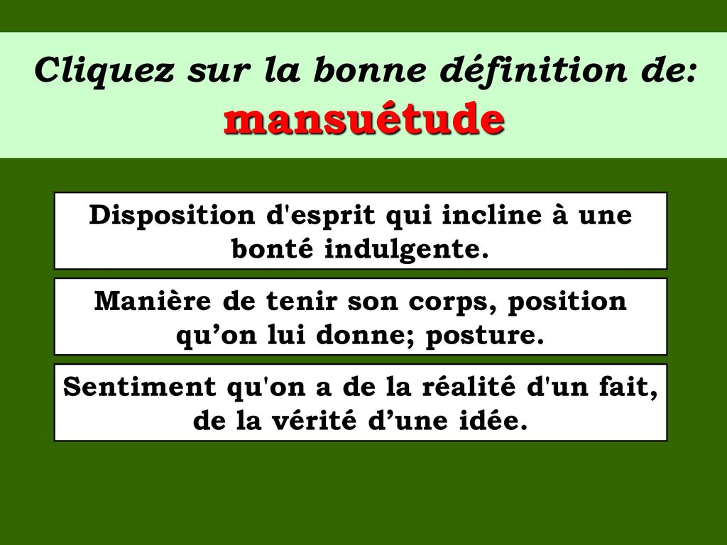 Mansuetude Definition