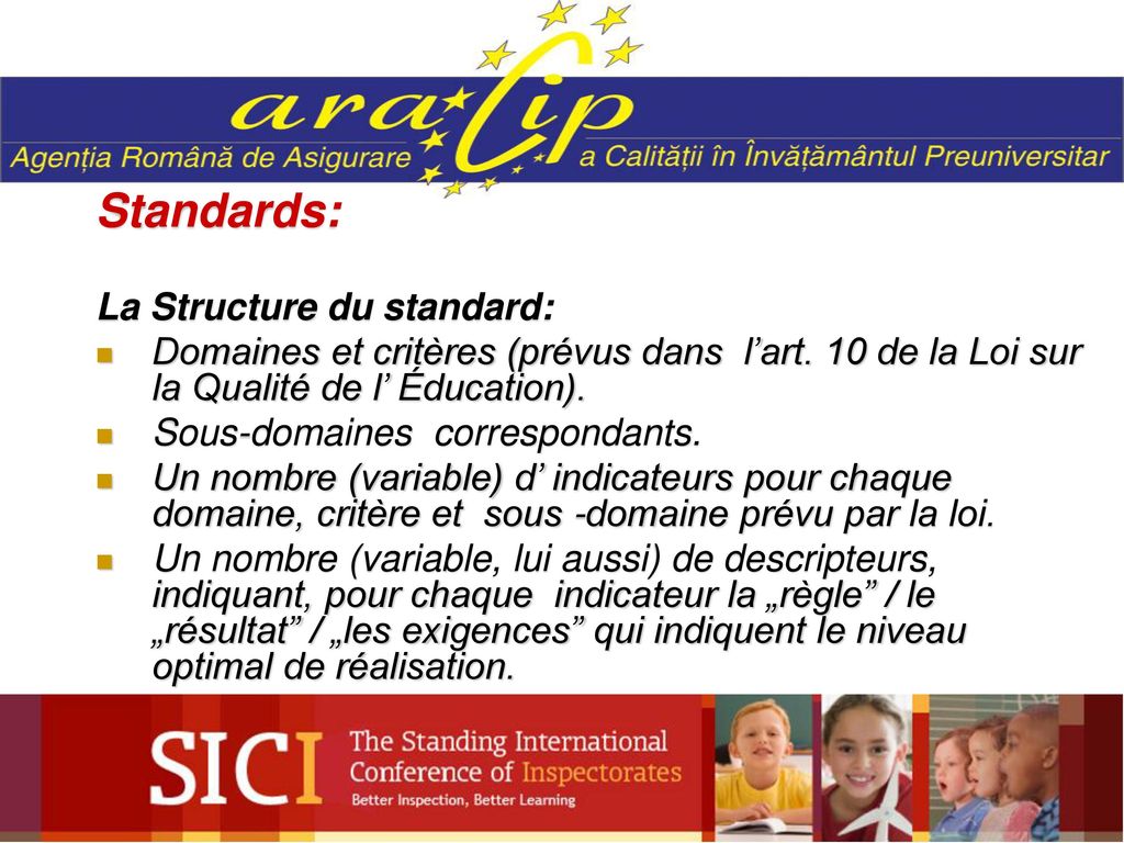 Standards: La Structure du standard:
