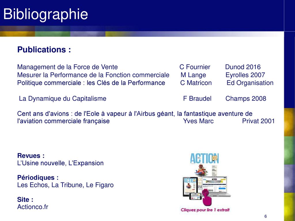 Bibliographie Publications :