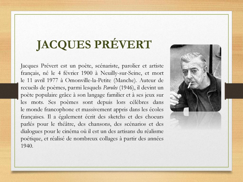 JACQUES PRÉVERT