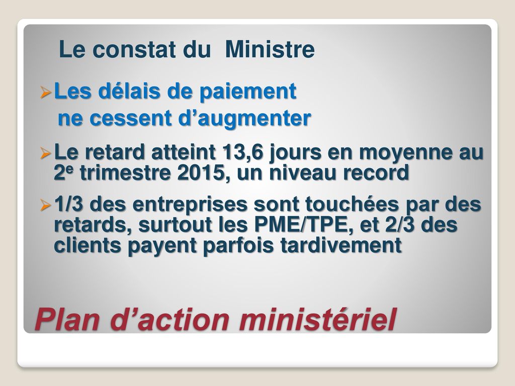 Plan d’action ministériel