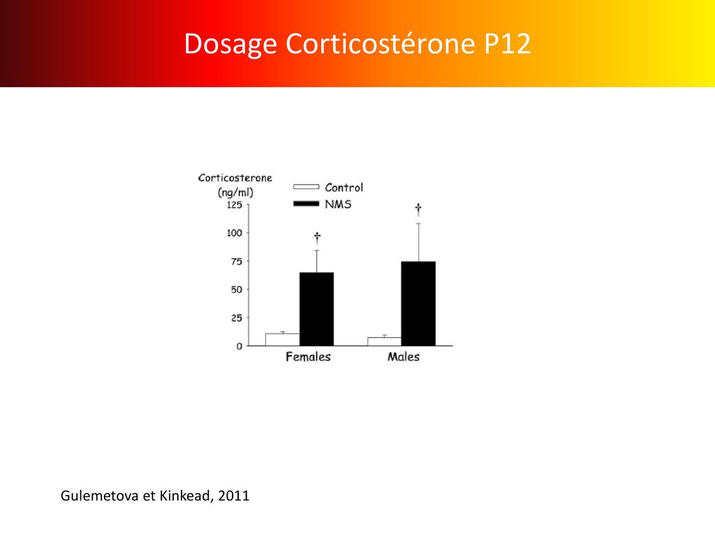 Dosage Corticostérone P12